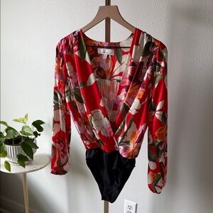 Adelyn Rae Floral Bodysuit